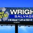 Wright Salvage billboard
