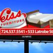 Weiss Furniture billboard
